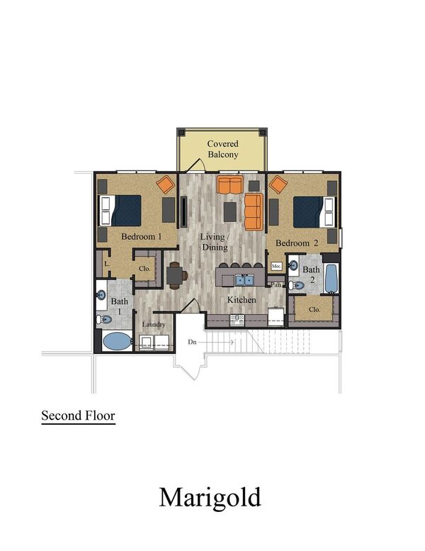 Floorplan - Meridian Park Apartments