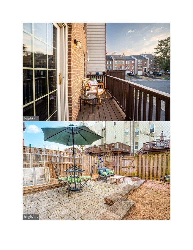 Balcony off kitchen/ Back patio - 6558 River Tweed Ln