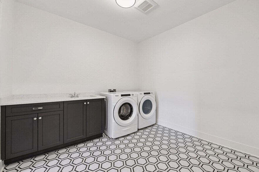 In-unit laundry room with sink plus additional storage room - 222 Ferndale Rd S