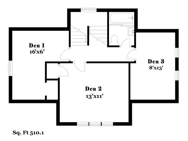 Floorplan - 1304 Geddes Ave