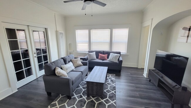 Living room with front bdr closed - 3536 W 60th St