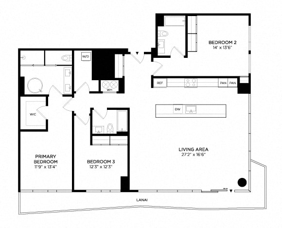 Floorplan - Lilia Waikiki