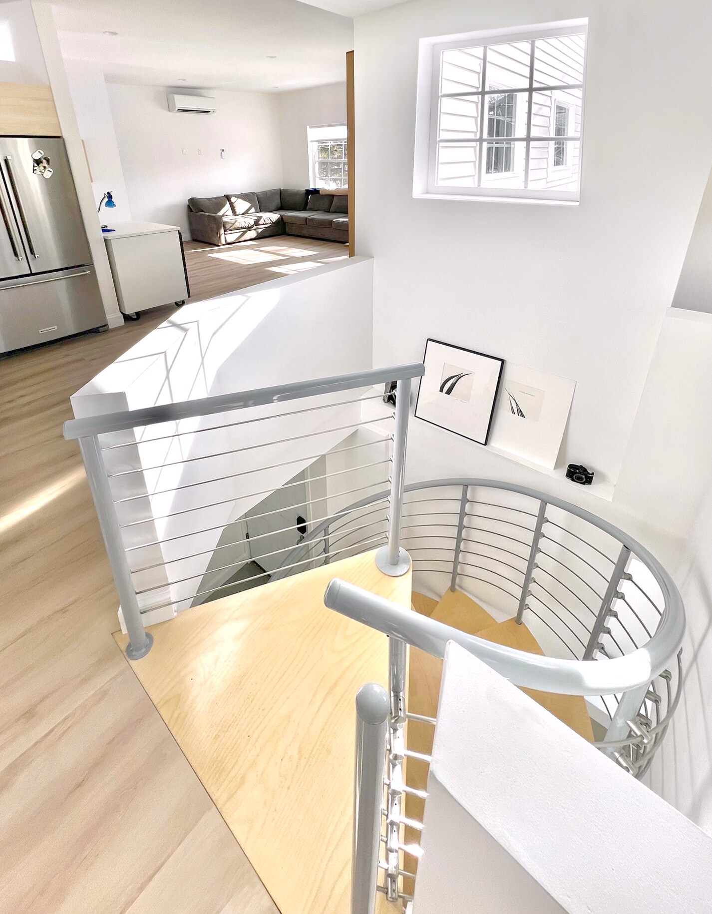 Lower level stairway - 29R Wachusett Ave