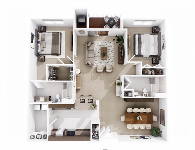 2 Bedroom/2 Bath (Interior) - Grassfields Commons