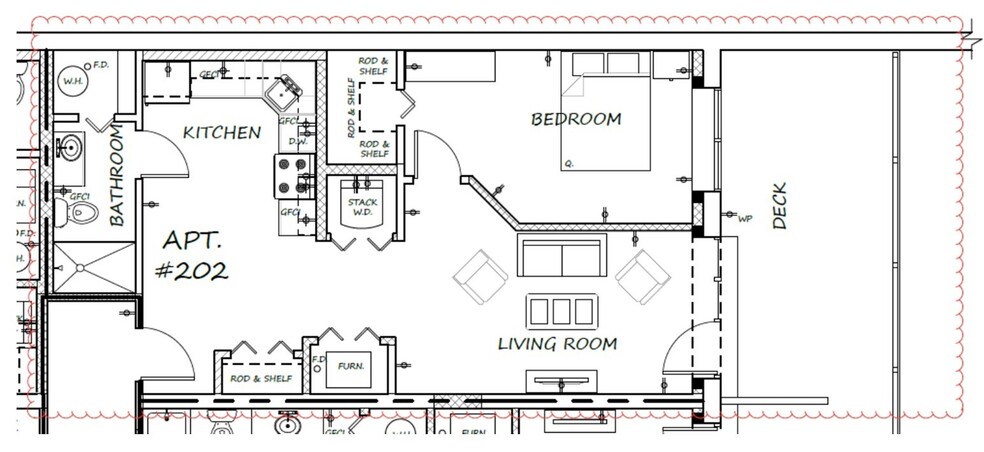 Unit #201 Floor Plan - 307 E Main St