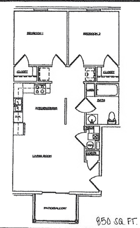 2BR/1BA - Jordan River Apartments