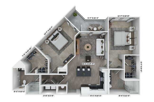 Floorplan - District 757 Apartments