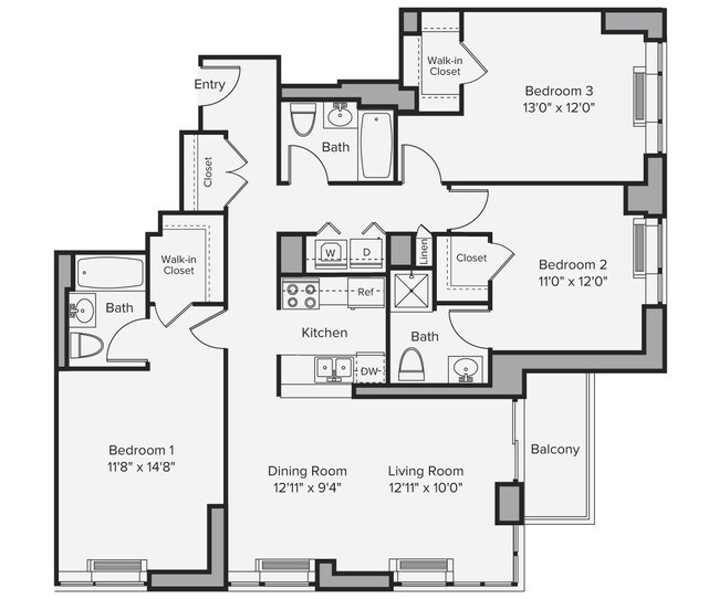 Floorplan - Avalon Riverview South Tower