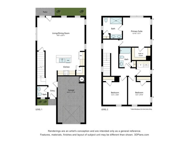 Lemongrass Floor Plan - Covey Homes Bluffs - Homes for Rent