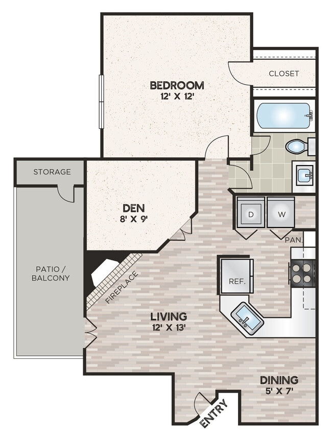Floorplan - Knowlton Apartment Homes