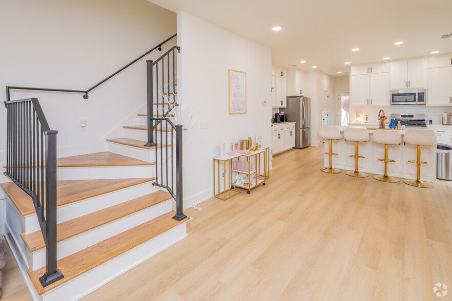 3BR, 3.5BA - 1,482SF - Living Room - The Founders