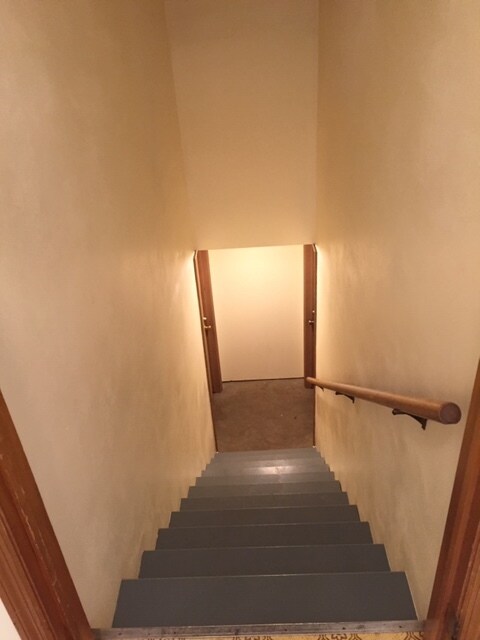 Stairs to full unfinished basement - 12601 Blue Ridge Ext