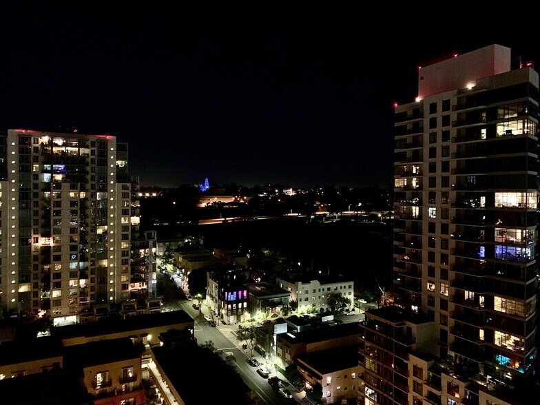Night view from living room - 801 Ash St
