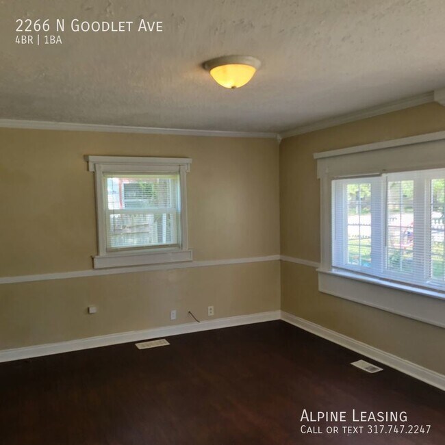 Westside 4BR House ready to LEASE! 2266 N Goodlet Ave Indianapolis IN