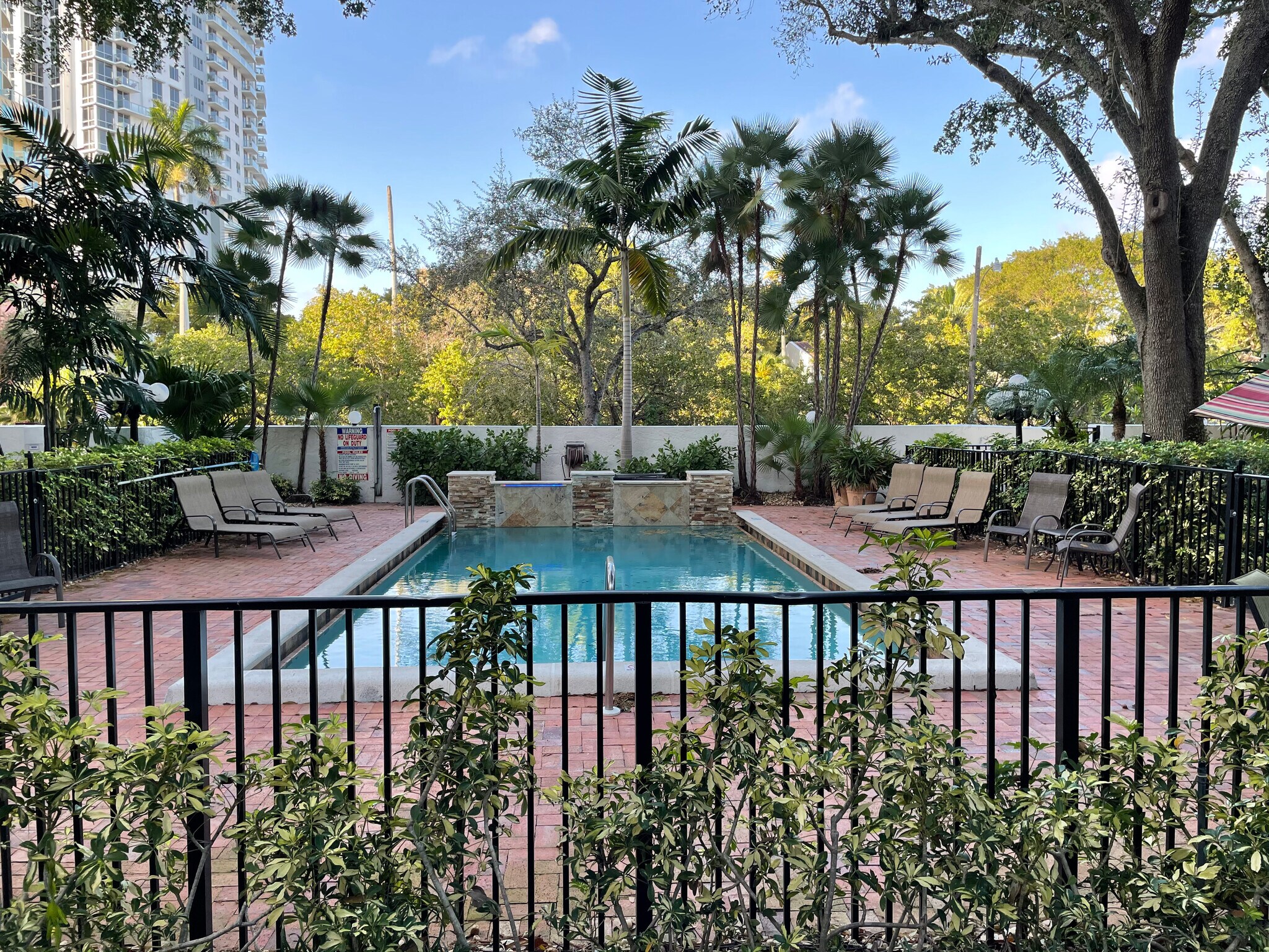Courtyard and pool area - 810 SE 2nd St