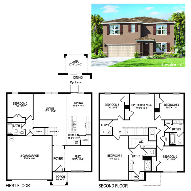 Hayden Floor Plan - Fox Glen - Homes for Rent