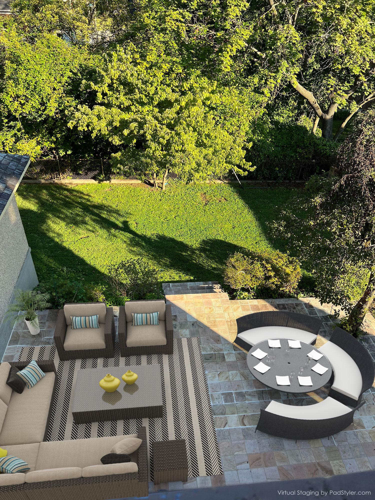 spacious patio w/direct basement cess - 3007 Oliver St NW