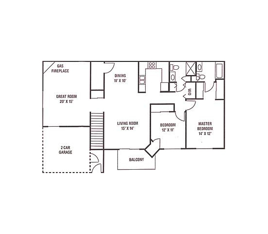 Floorplan - Ridgeview Highlands Apartments & Townhomes...