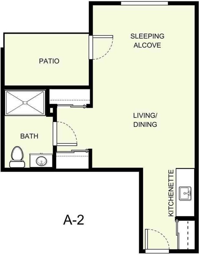 Floor Plan A-2 - Pearl Crossing