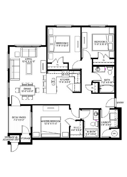 Floorplan - East Range Crossings