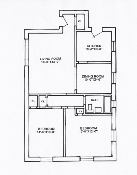 Floorplan - 1627-45 Ridge Ave.