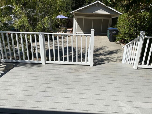 Back Deck and Garage - 1823 N Michigan Ave