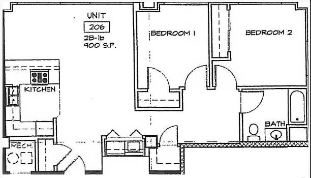 2BR/1BA - Frisco Station Lofts