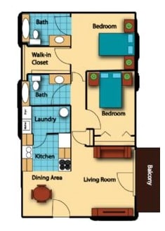 2BR/2BA - Westbury Lake Apartments