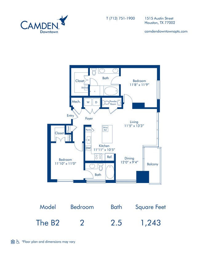 Floorplan - Camden Downtown