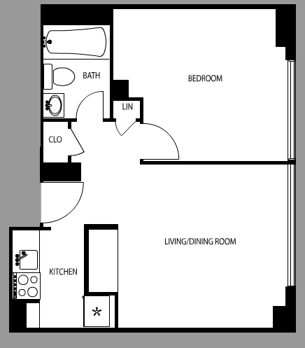 1BR/1BA - Riverwest Condominiums