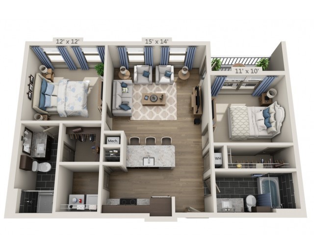 Floorplan - Overture Fair Ridge 62+ Active Adult Apart...