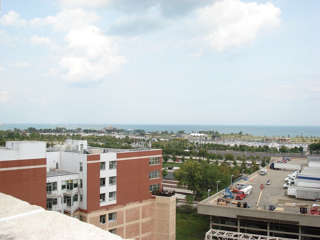 Lake view from green rooftop sundeck - 320 E 21st St