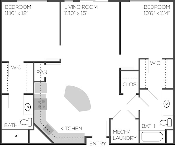 Floorplan - Adams Edge Apartments