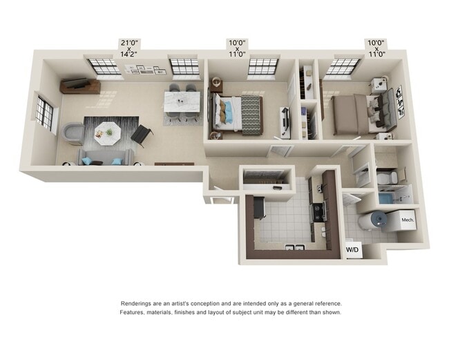 2 Bed 1 Bath - Shockoe Center