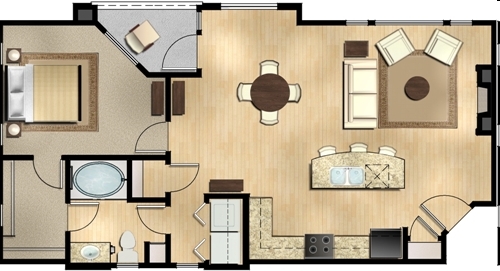 1BR/1BA - Level at Sixteenth