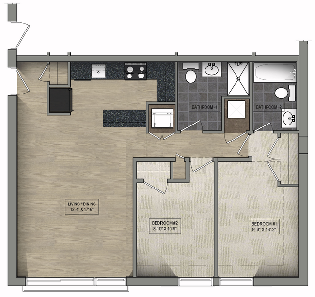 Floorplan - Parkway Overlook Apartments