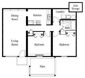 Floorplan - Forest View Apartments