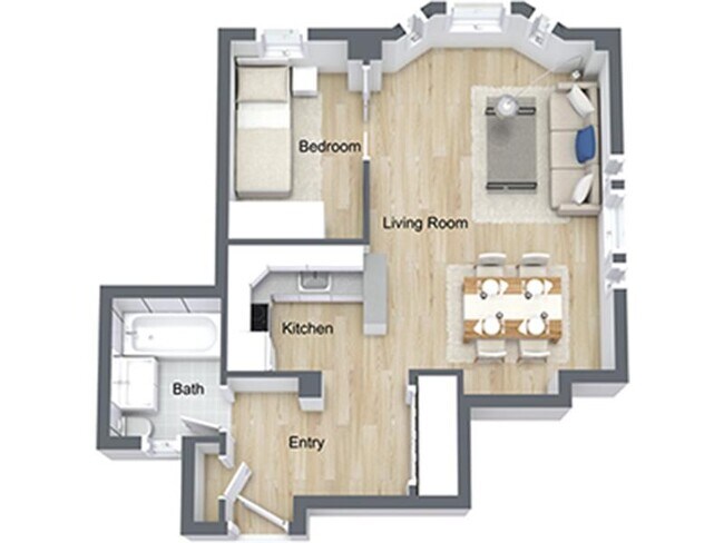 Floorplan - Nob Hill Place