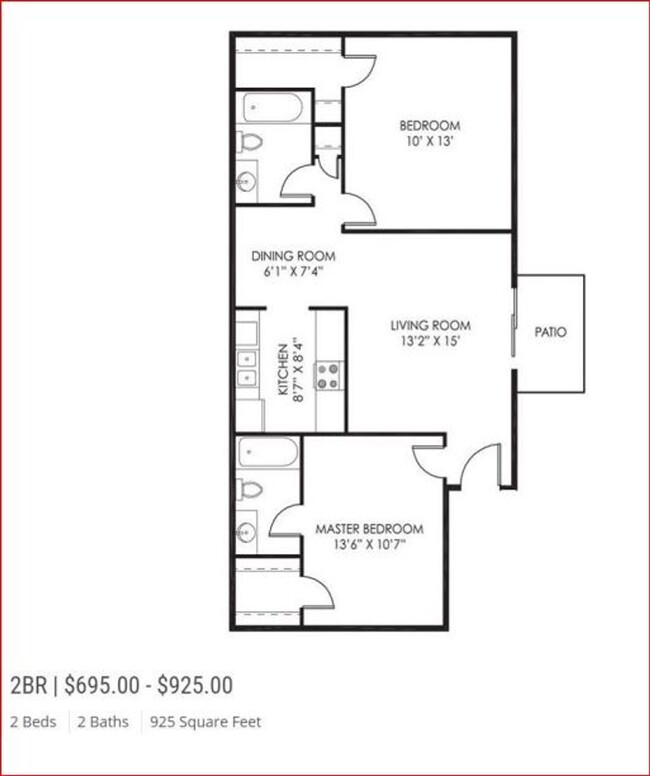 Floorplan - Birchwood Apartments