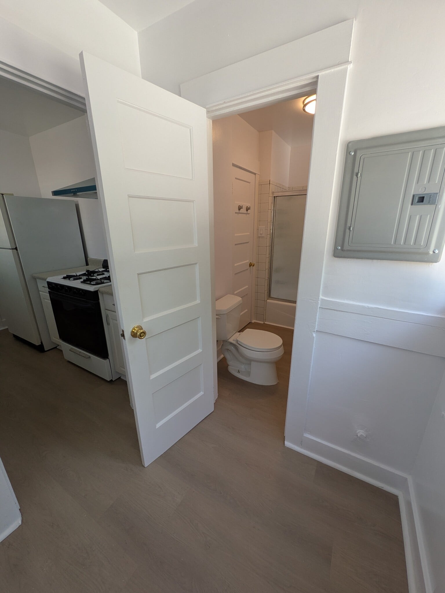 Bathroom entry from rear - 1117 Raleigh St