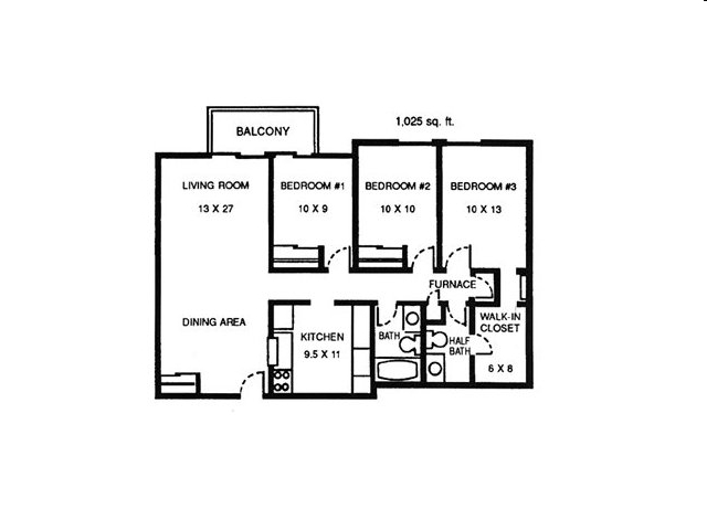 3BR/1.5BA - Tara Hills Apartments