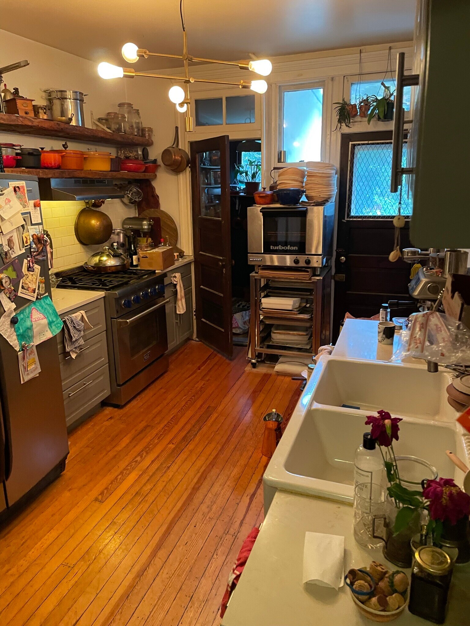 Chef's Kitchen with Door to Backyard - 103 E 32nd St