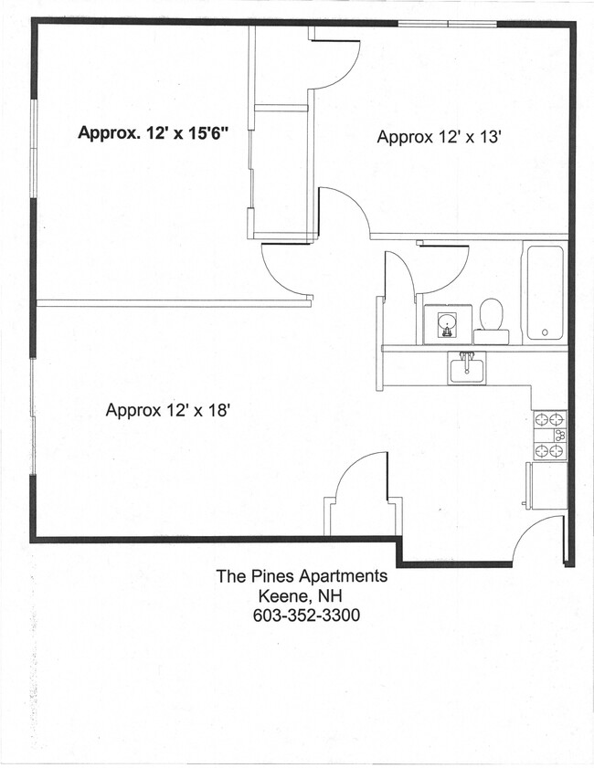 Floorplan - The Pines Apartments