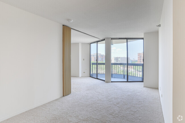 Convertible 1 BR - Living Room - Atrium at Old Town Park