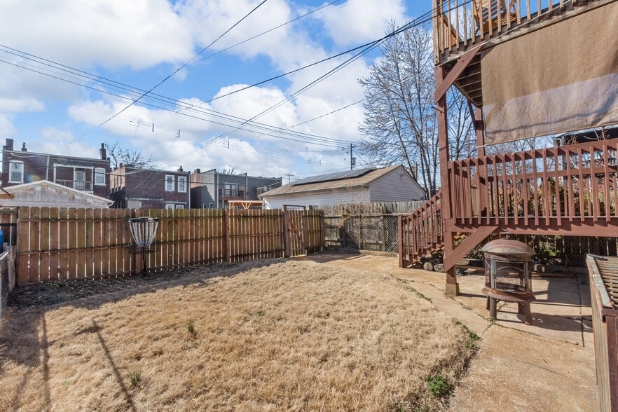 Back yard. Fenced. - 3452 Humphrey St