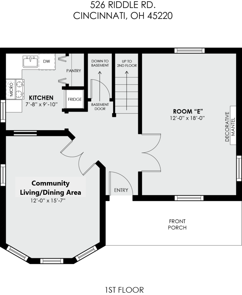 1st Floor - 526 Riddle Rd