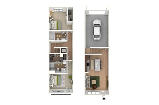 Lunar 2x2 987 Furnished - Northside Apartments