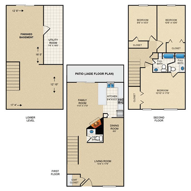 Floorplan - Sheridan Ridge Townhomes