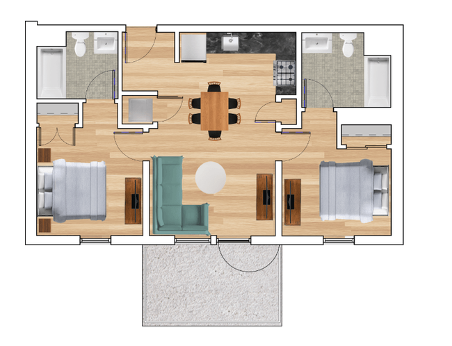 Floorplan - Block C Apartments