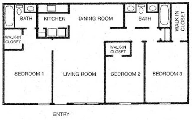 Floorplan - Willow Tree Apartments